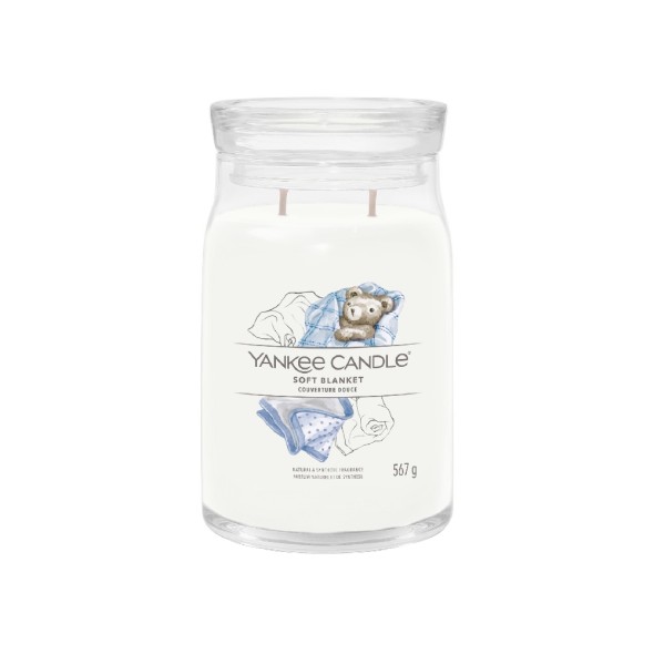 Yankee Candle Αρωματικό Κερί Signature σε Γυάλινο Δοχείο Large σειρά Soft Blanket (567γρ.) Yankee Candle Αρωματικό Κερί Signature σε Γυάλινο Δοχείο Large σειρά Soft Blanket (567γρ.)