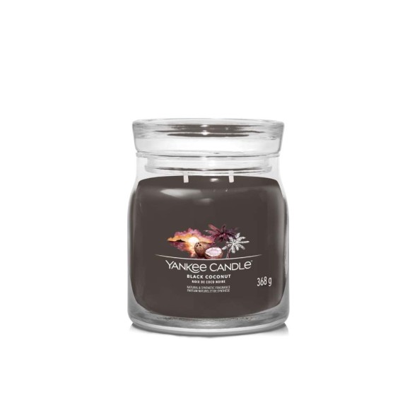 Yankee Candle Αρωματικό Κερί Signature σε Γυάλινο Δοχείο Medium σειρά Black Coconut (368γρ.) Yankee Candle Αρωματικό Κερί Signature σε Γυάλινο Δοχείο Medium σειρά Black Coconut (368γρ.)