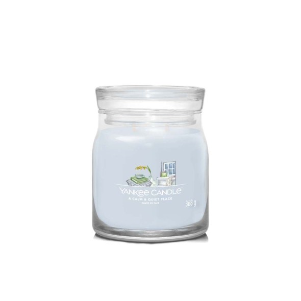 Yankee Candle Αρωματικό Κερί Signature σε Γυάλινο Δοχείο Medium σειρά A Calm & Quiet Place (368γρ.) Yankee Candle Αρωματικό Κερί Signature σε Γυάλινο Δοχείο Medium σειρά A Calm & Quiet Place (368γρ.)