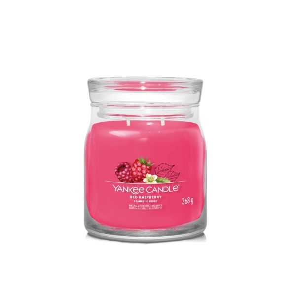 Yankee Candle Αρωματικό Κερί Signature σε Γυάλινο Δοχείο Medium σειρά Red Raspberry (368γρ.) Yankee Candle Αρωματικό Κερί Signature σε Γυάλινο Δοχείο Medium σειρά Red Raspberry (368γρ.)