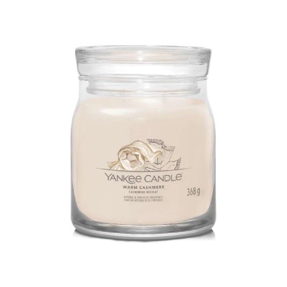 Yankee Candle Αρωματικό Κερί Signature σε Γυάλινο Δοχείο Medium σειρά Warm cashmere (368γρ.) Yankee Candle Αρωματικό Κερί Signature σε Γυάλινο Δοχείο Medium σειρά Warm cashmere (368γρ.)