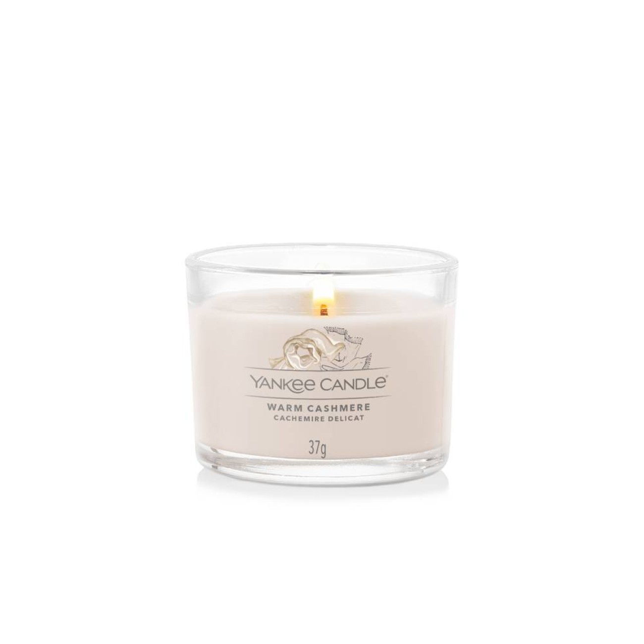 Yankee Candle Αρωματικό κερί σε Γυάλινο δοχείο Votive Signature σειρά  Warm Cashmere Γυάλινα δοχεία Yankee Candle