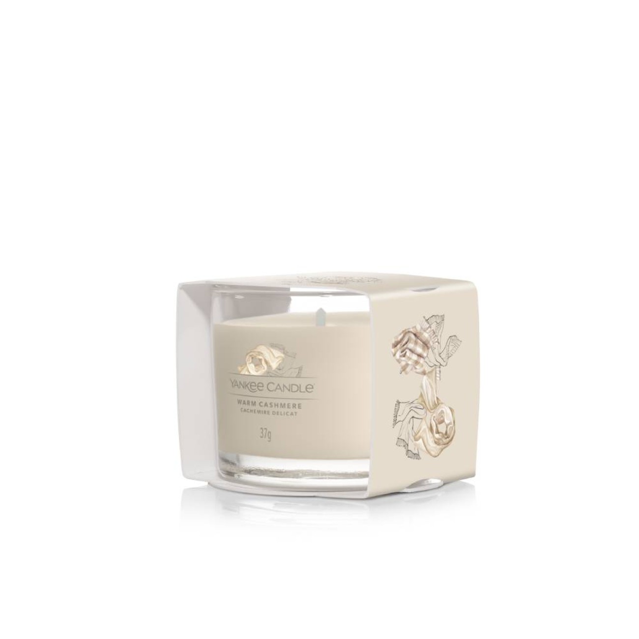 Yankee Candle Αρωματικό κερί σε Γυάλινο δοχείο Votive Signature σειρά  Warm Cashmere Γυάλινα δοχεία Yankee Candle