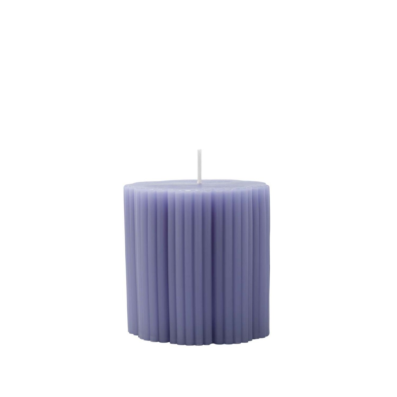 Villeroy & Boch Διακοσμητικό pillar κερί ριγέ 7,5 εκ. σειρά Fleur Accessoires Blue Κεριά κηροπηγίου
