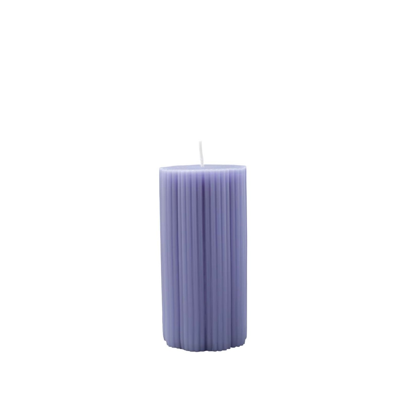 Villeroy & Boch Διακοσμητικό pillar κερί ριγέ 15 εκ. σειρά Fleur Accessoires Blue Κεριά κηροπηγίου