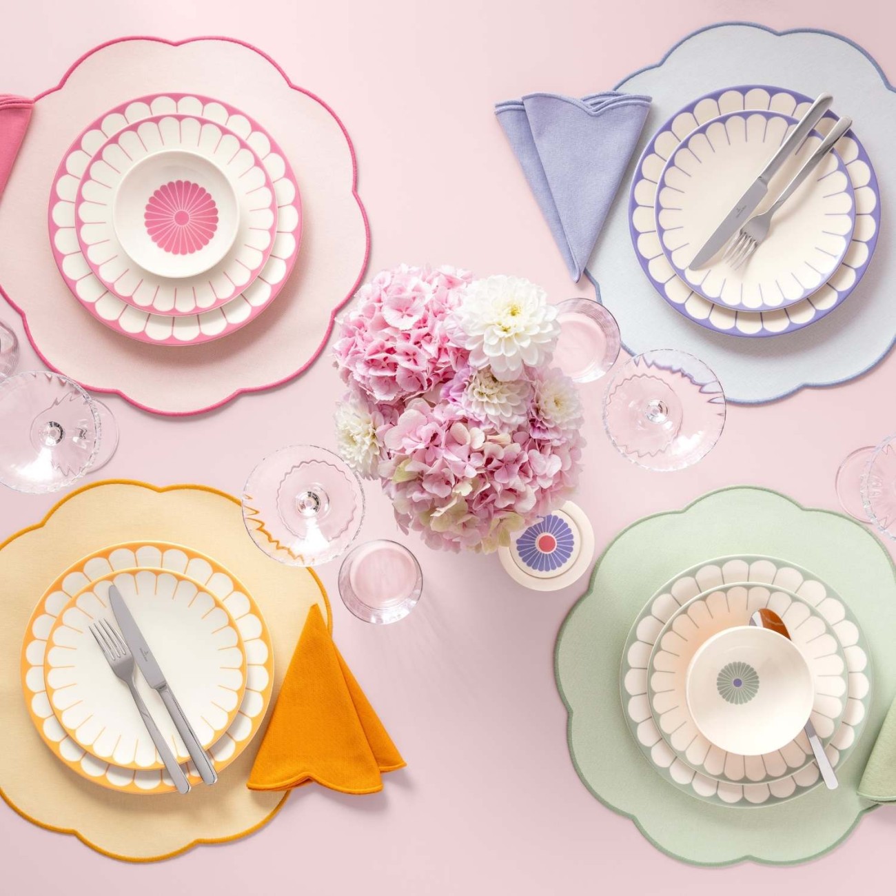 Villeroy & Boch Σετ 2 τεμ. πετσέτες 40 εκ. σειρά Fleur Accessoires Vert Πετσέτες/ Ποδιές