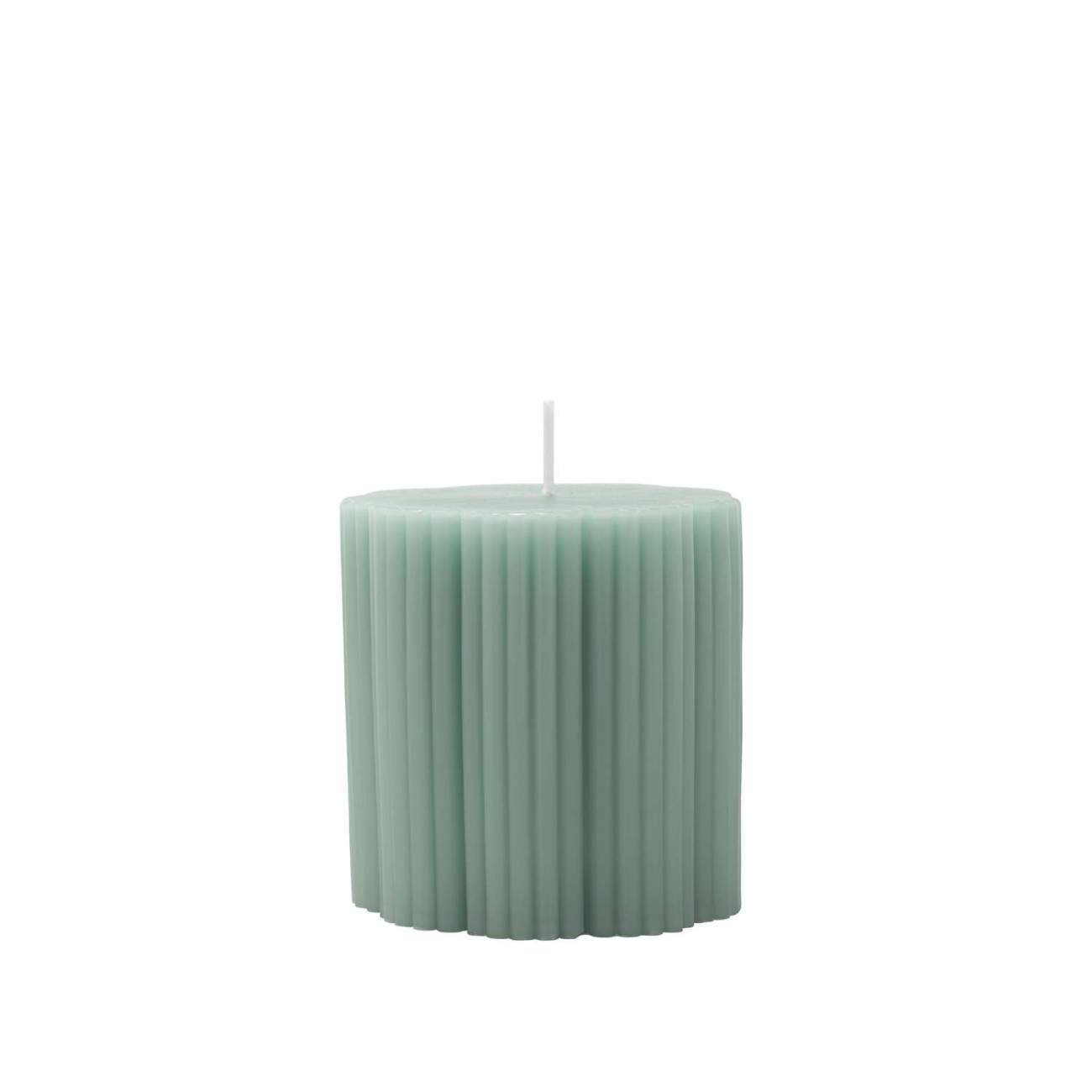 Villeroy & Boch Διακοσμητικό pillar κερί ριγέ 7,5 εκ. σειρά Fleur Accessoires Vert Κεριά κηροπηγίου