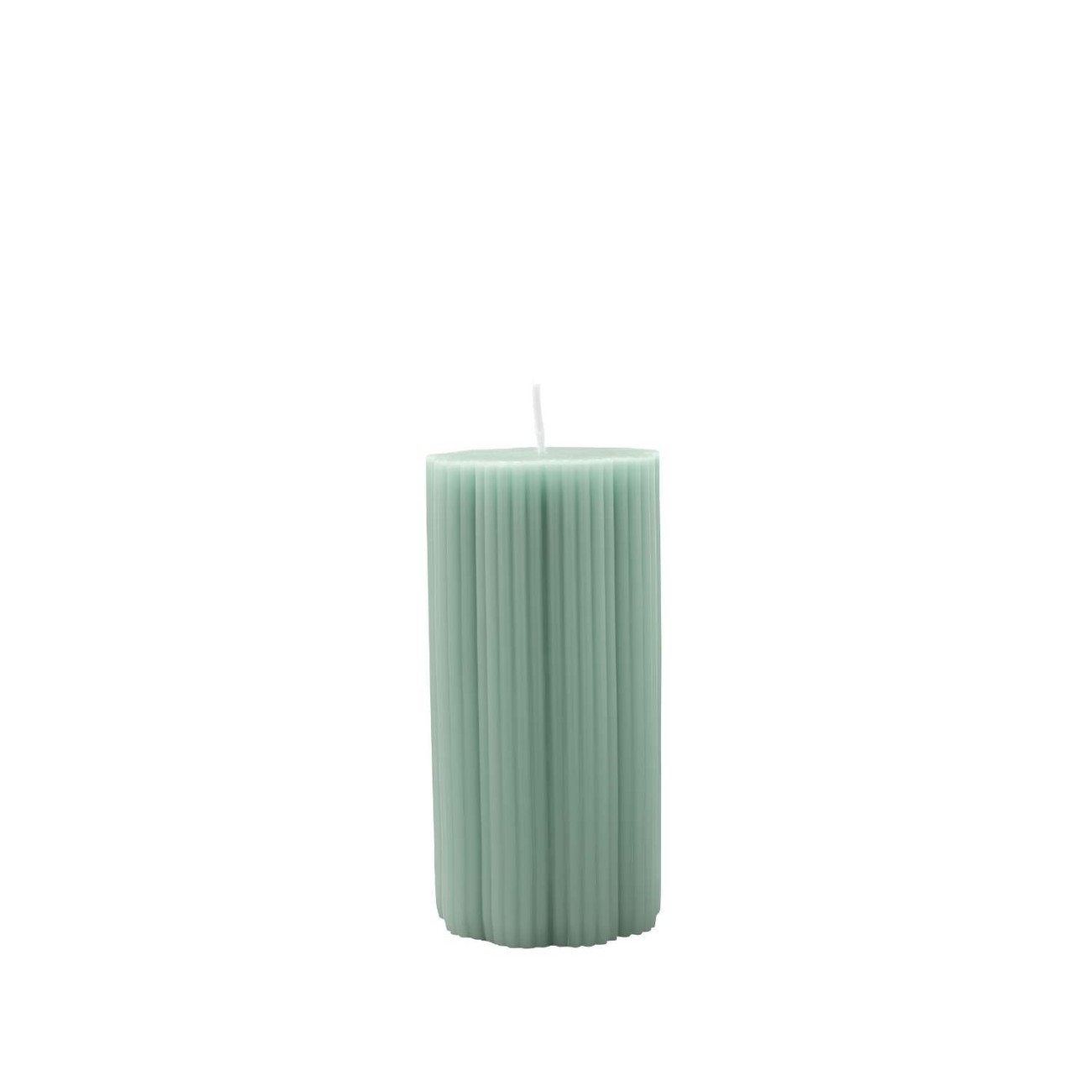 Villeroy & Boch Διακοσμητικό pillar κερί ριγέ 15 εκ. σειρά Fleur Accessoires Vert Κεριά κηροπηγίου