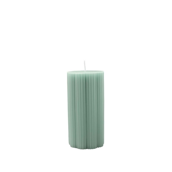 Villeroy & Boch Διακοσμητικό pillar κερί ριγέ 15 εκ. σειρά Fleur Accessoires Vert Villeroy & Boch Διακοσμητικό pillar κερί ριγέ 15 εκ. σειρά Fleur Accessoires Vert