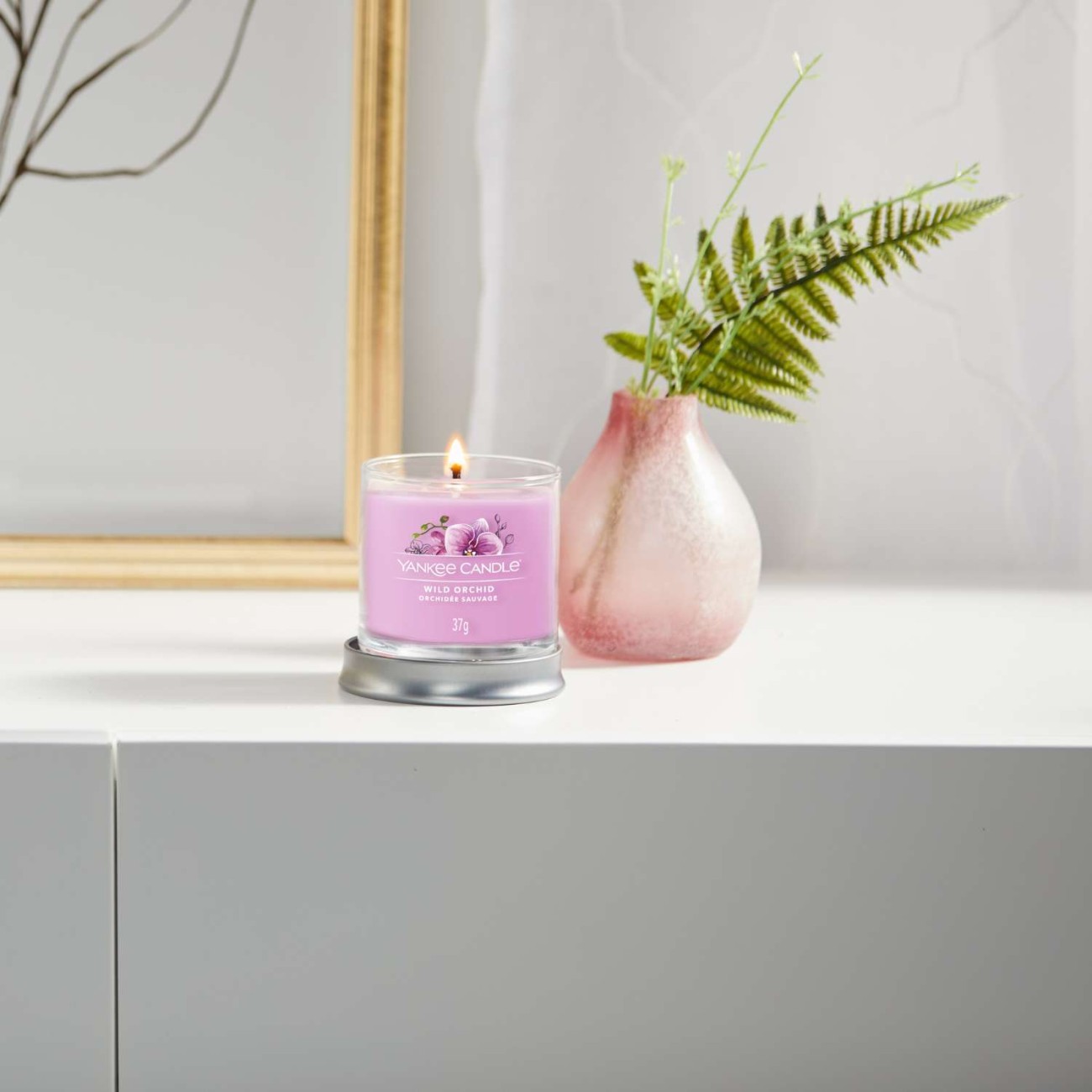 Yankee Candle Αρωματικό Κερί Signature σε Γυάλινο Δοχείο Small σειρά Wild Orchid  Αρωματικα Κεριά