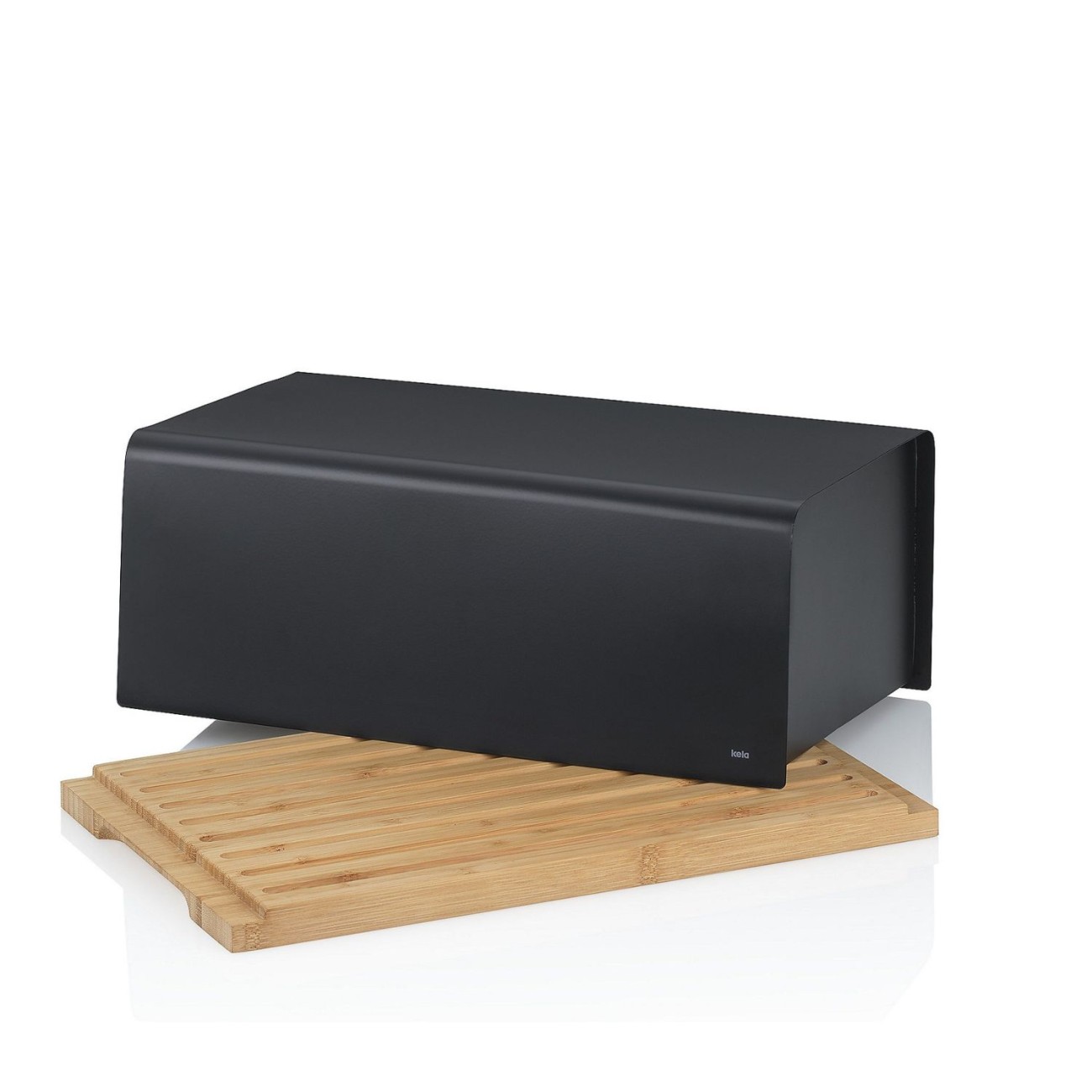 Kela Ψωμιέρα μαύρη/bamboo 38x23x16εκ. Σειρά Thor Kiril Ψωμιέρες
