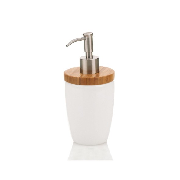 Kela Θήκη υγρού σαπουνιού Φ8x17,5cm/350ml κεραμικό & bamboo σειρά Natura Kela Θήκη υγρού σαπουνιού Φ8x17,5cm/350ml κεραμικό & bamboo σειρά Natura