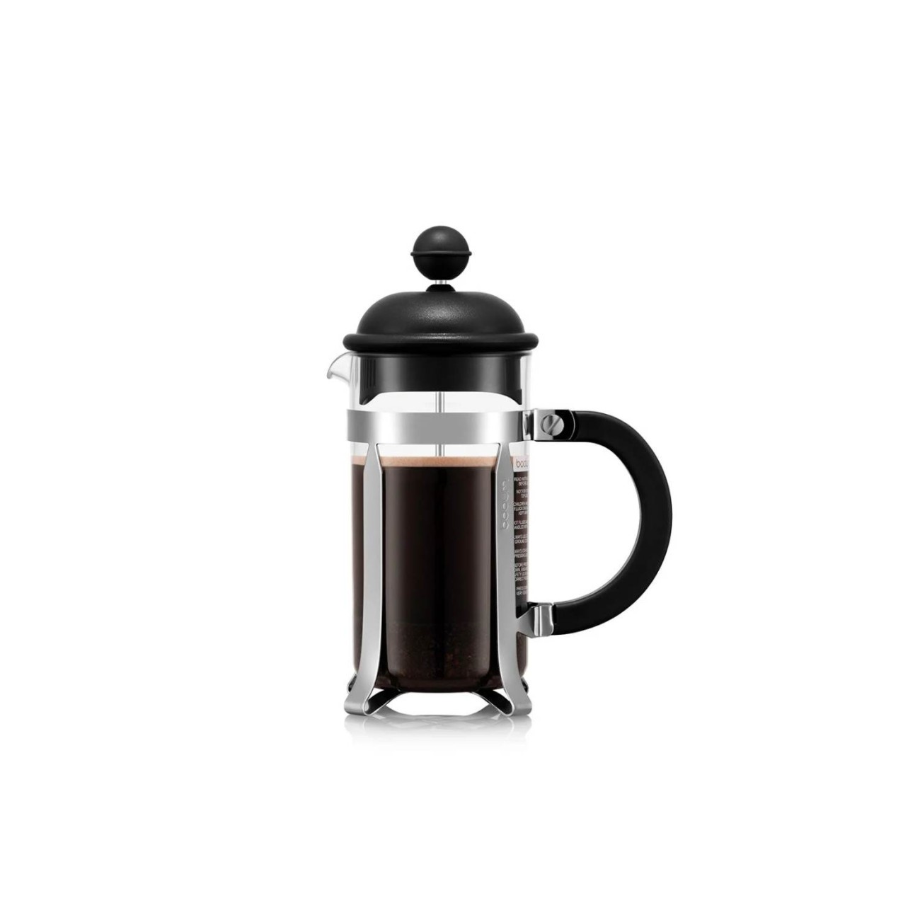 Bodum Καφετιέρα γαλλικού καφέ 3 φλ. 350ml ανοξείδωτη Black σειρά Caffettiera Καφές/Τσάι