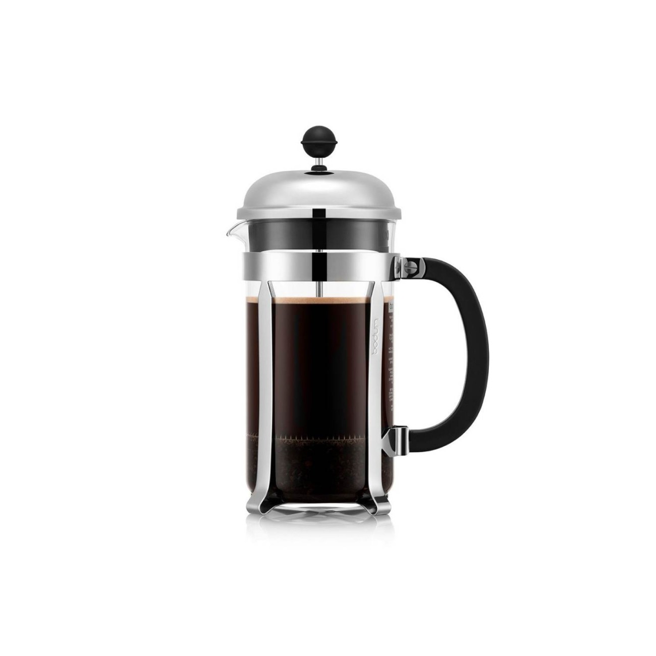 Bodum Καφετιέρα γαλλικού καφέ 8 φλ. 1lt Chrome  σειρά σειρά Chambord Καφές/Τσάι