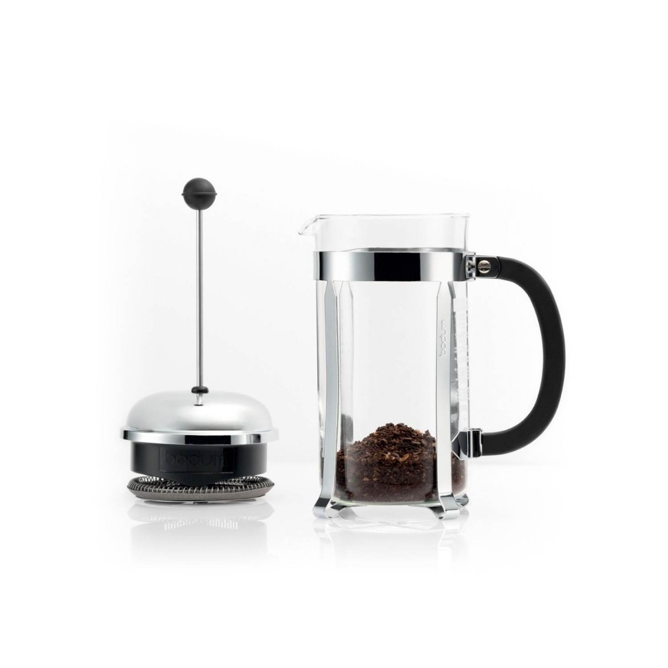 Bodum Καφετιέρα γαλλικού καφέ 8 φλ. 1lt Chrome  σειρά σειρά Chambord Καφές/Τσάι