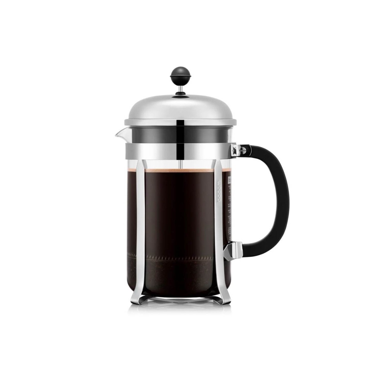 Bodum Καφετιέρα γαλλικού καφέ ανοξείδωτη 12 φλ. 1.5lt Chrome  σειρά σειρά Chambord Καφές/Τσάι
