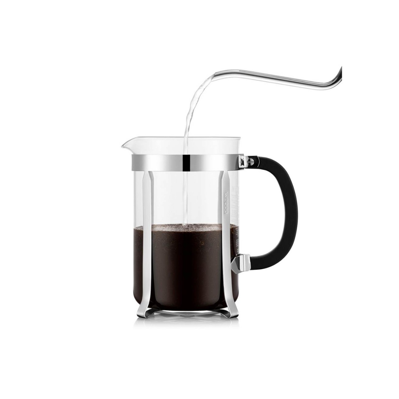 Bodum Καφετιέρα γαλλικού καφέ ανοξείδωτη 12 φλ. 1.5lt Chrome  σειρά σειρά Chambord Καφές/Τσάι