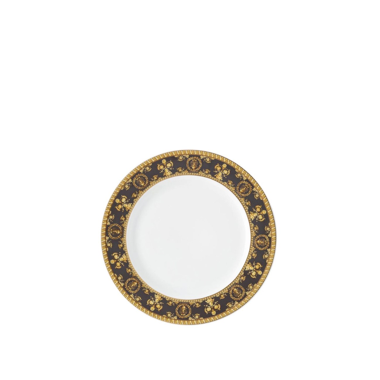Rosenthal/Versace Πιάτο φρούτου 22 εκ. σειρά Baroque Nero I Love Baroque by Rosenthal/Versace
