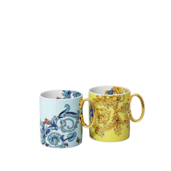 Rosenthal/Versace Σετ 2 τεμ. κούπες 0,30 λτ. Blue Yellow 30 Years σειρά Le Jardin De Versace