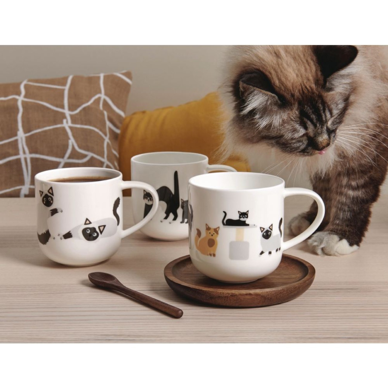 ASA Selection Κούπα 400ml cats σειρά Coppa Cats & Dogs Καφές/ Τσάι
