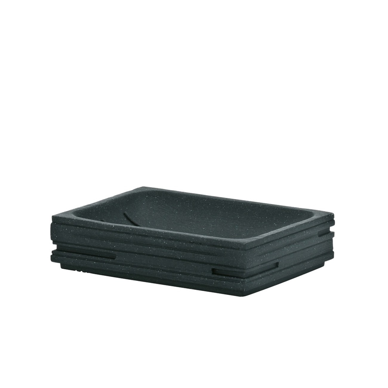Kela Θήκη σαπουνιού 11,5x8,5x3cm μαύρο σειρά Posidon
 Αξεσουάρ Μπάνιου