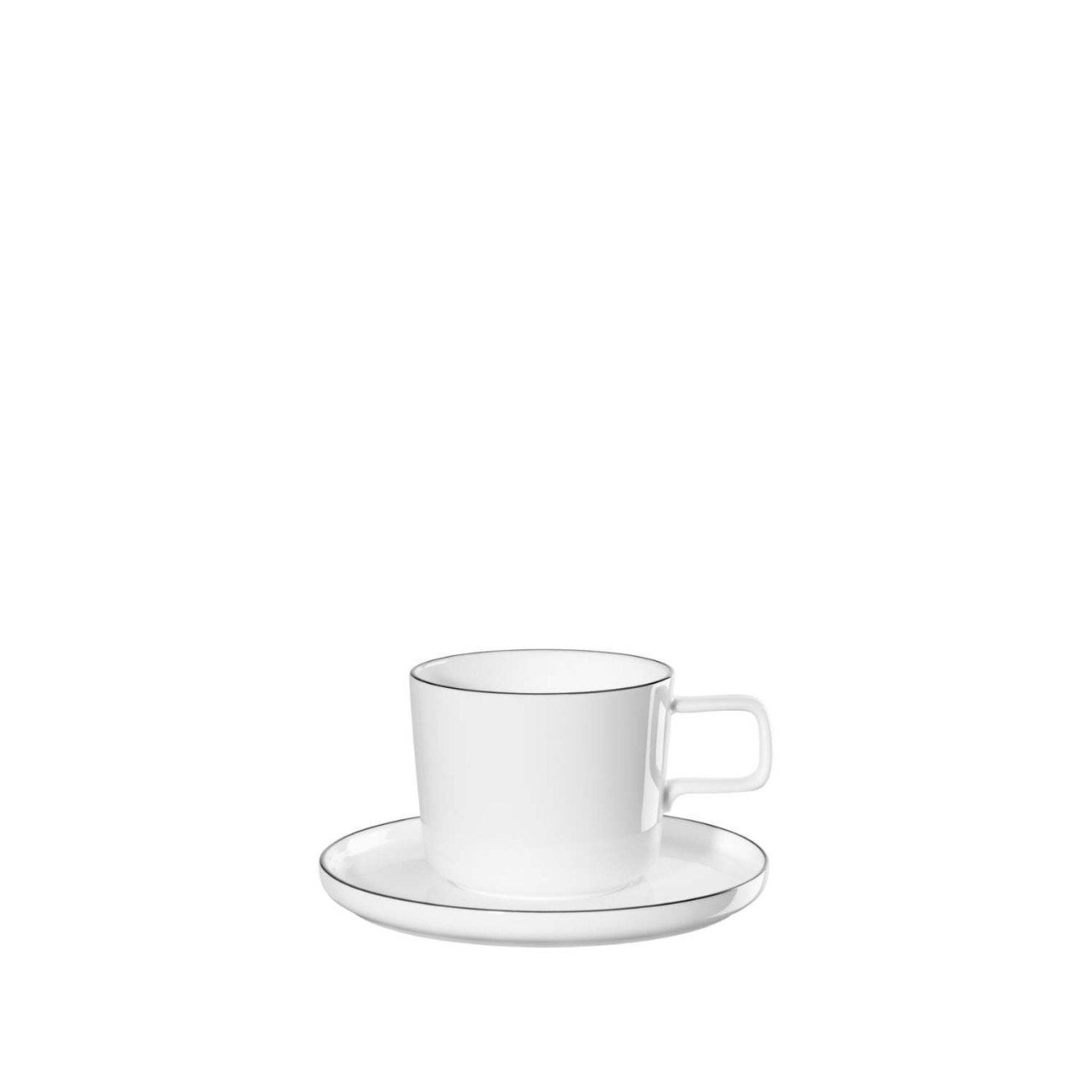 Asa Selection Φλυτζάνι/πιάτο καφέ 0,200λτ. σειρά a table ligne noire À table  by ASA Selection