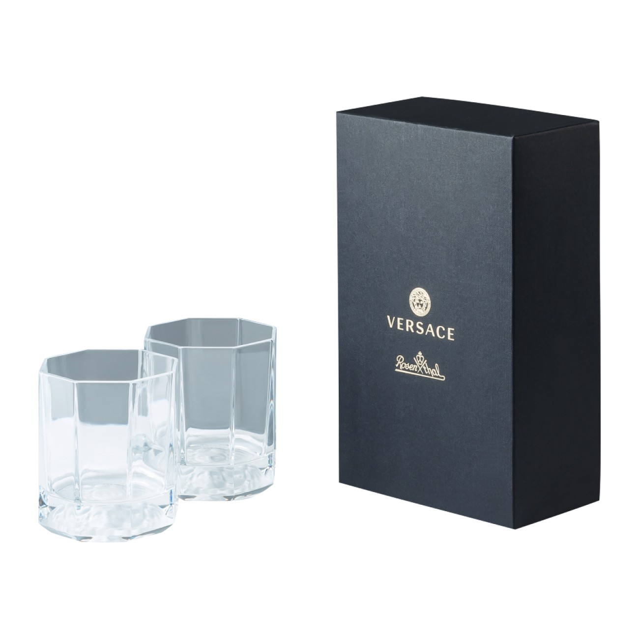 Rosenthal/Versace Ποτήρι ουϊσκυ σετ 2 τεμαχίων σειρά Medusa Lumiere Medusa Lumière by Rosenthal/ Versace