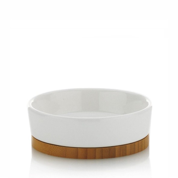 Kela Θήκη σαπουνιού Φ12/H4cm κεραμικό & bamboo σειρά Natura Kela Θήκη σαπουνιού Φ12/H4cm κεραμικό & bamboo σειρά Natura