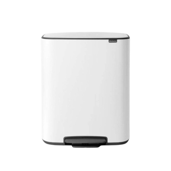 Brabantia Δοχείο απορριμμάτων Pedal Bin 2X30L White σειρά BO