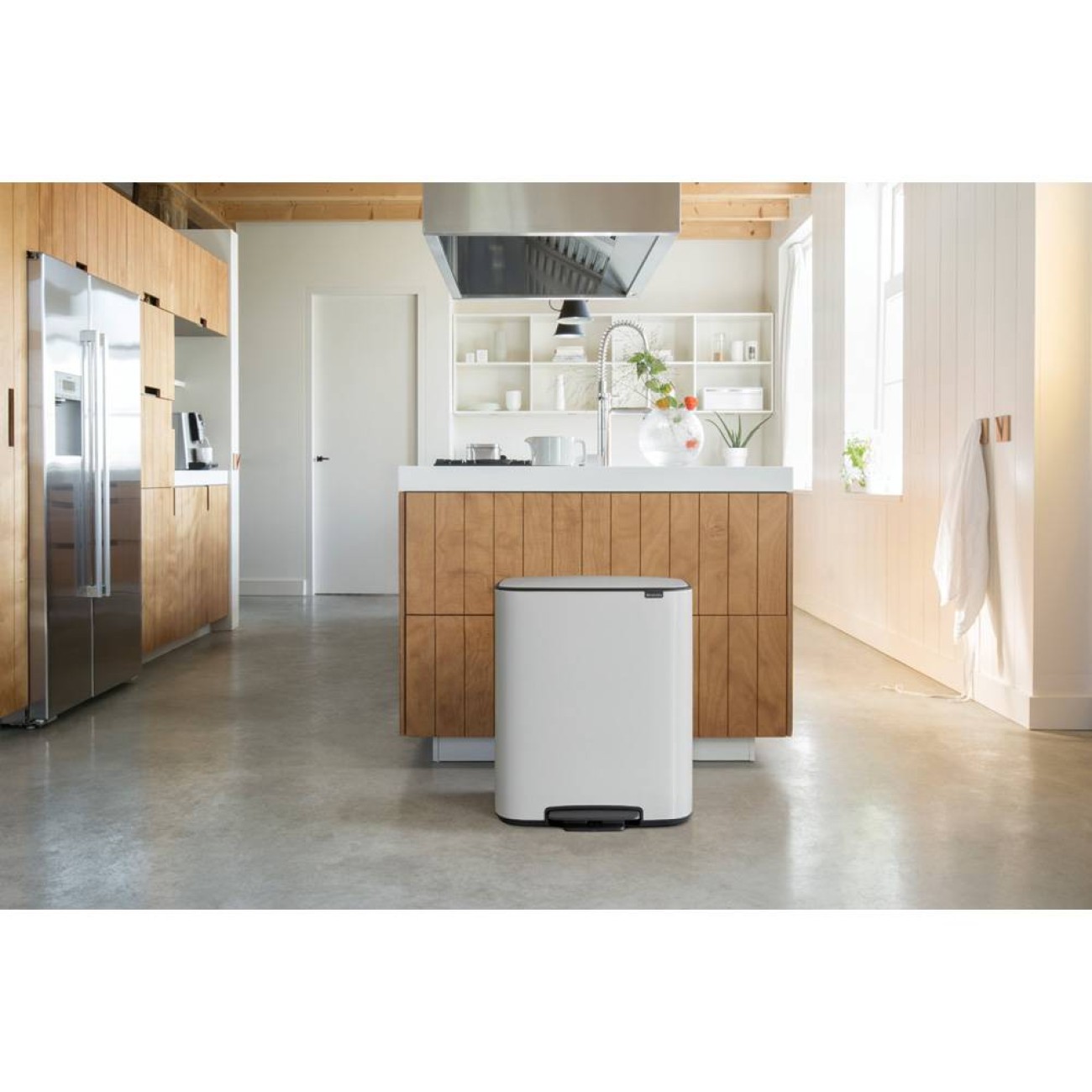 Brabantia Δοχείο απορριμμάτων Pedal Bin 2X30L White σειρά BO Κάδοι Κουζίνας