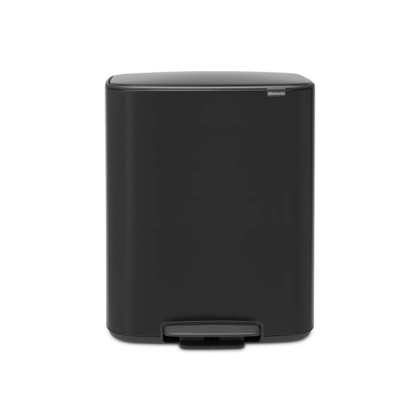 Brabantia Δοχείο απορριμμάτων Pedal Bin 2x30L Matt Black σειρά BO