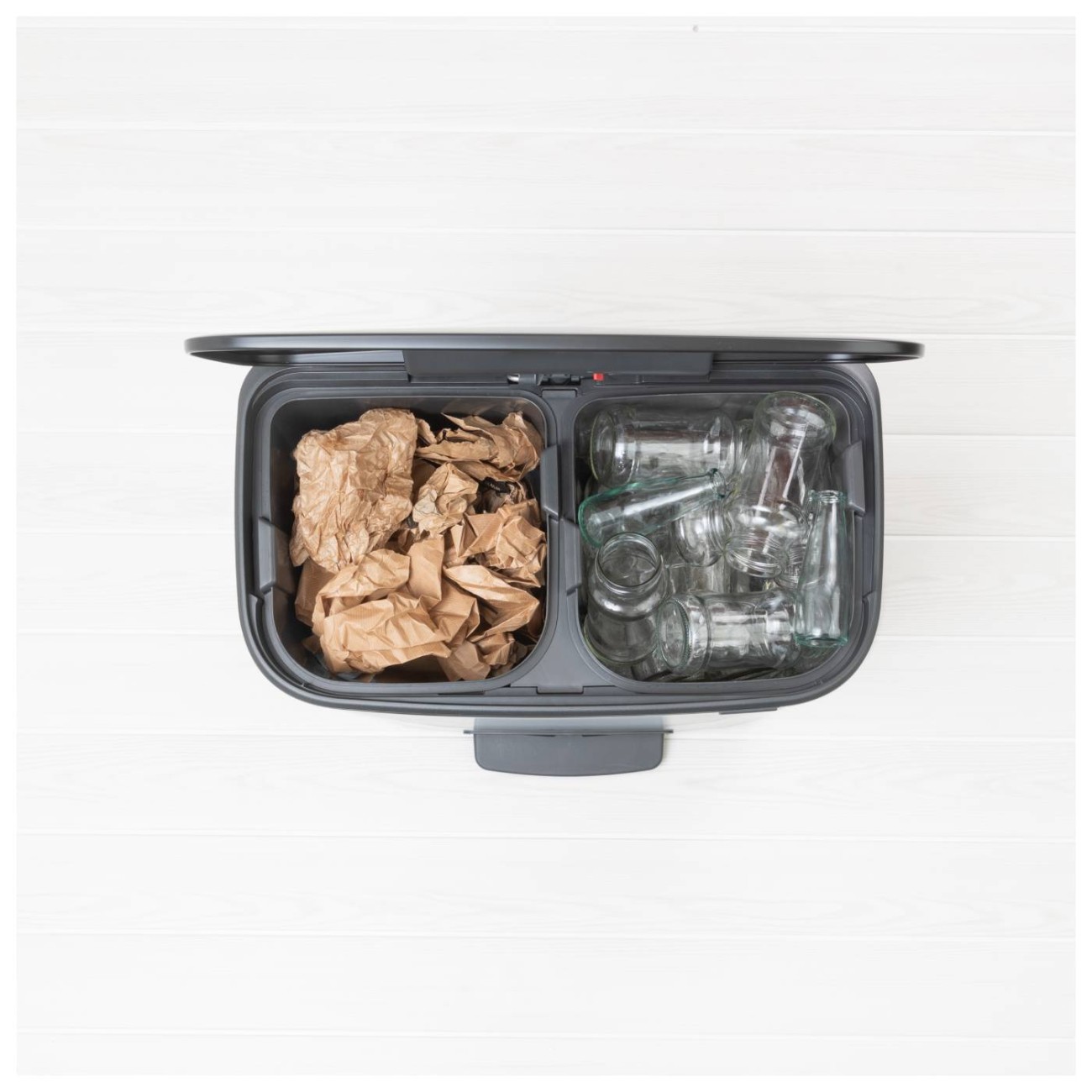 Brabantia Δοχείο απορριμμάτων Pedal Bin 2x30L Matt Black σειρά BO Κάδοι Κουζίνας
