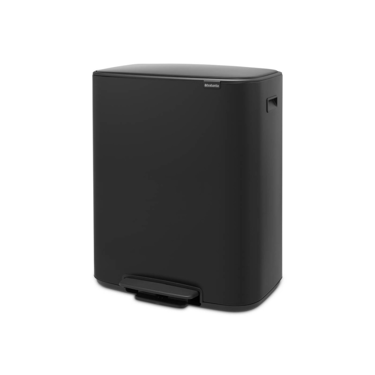 Brabantia Δοχείο απορριμμάτων Pedal Bin 2x30L Matt Black σειρά BO Κάδοι Κουζίνας