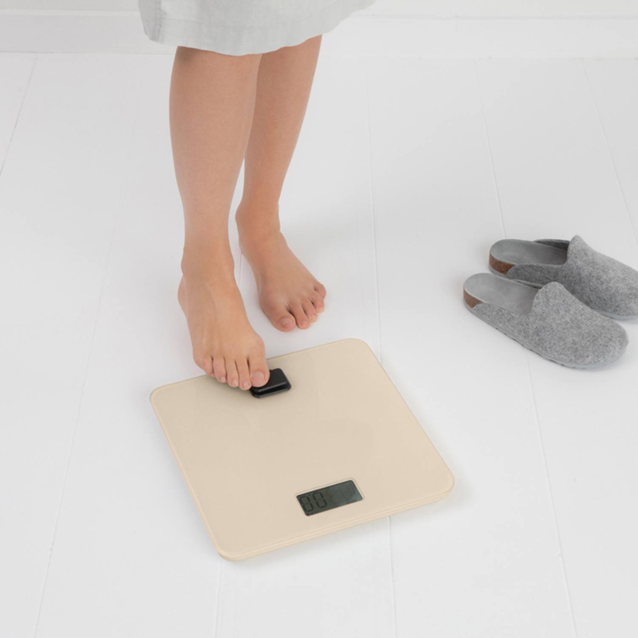 Brabantia Ζυγαριά μπάνιου Soft Beige Battery Free σειρά Renew Ζυγαριές Μπάνιου