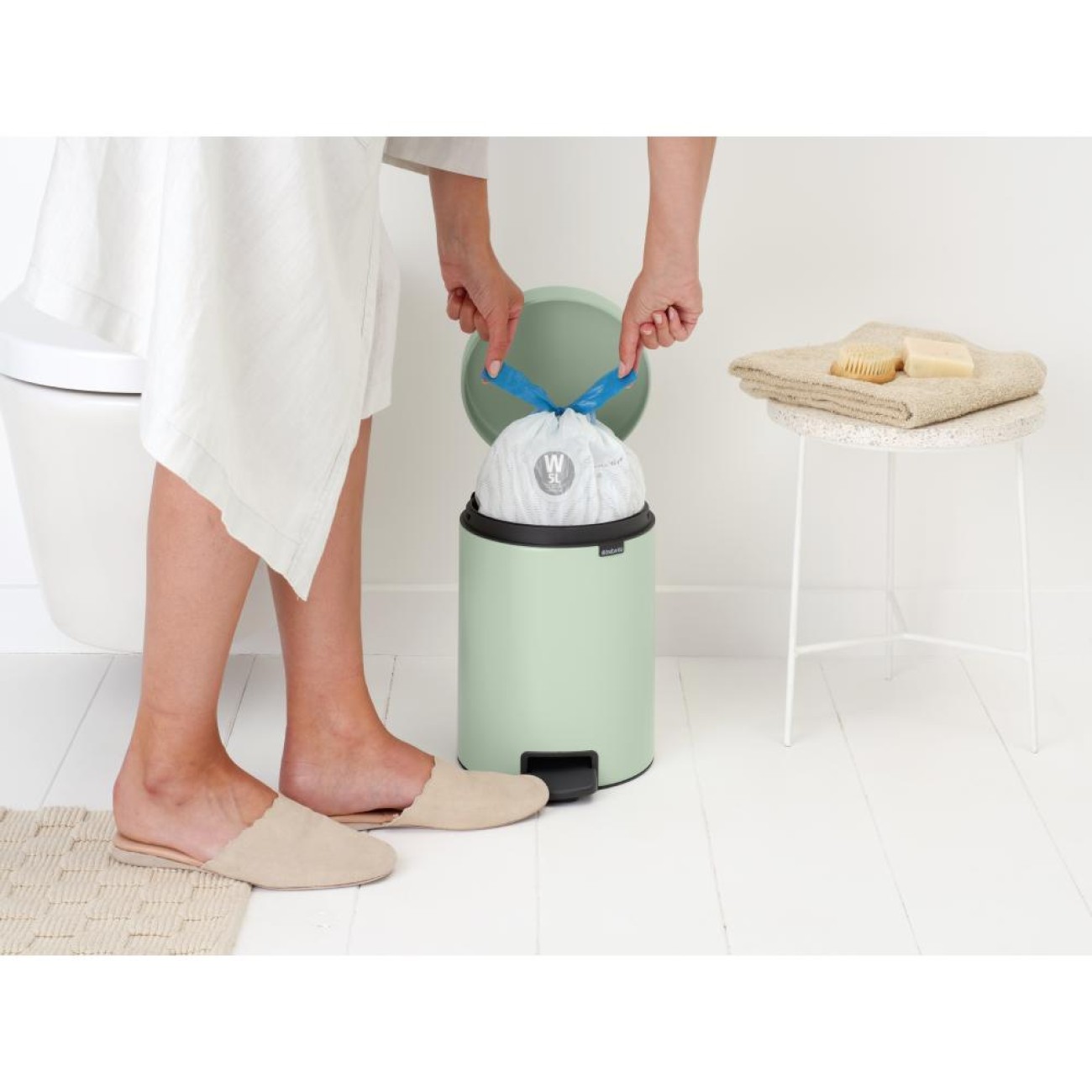 Brabantia Δοχείο απορριμμάτων 5 λτ. Jade Green σειρά New Icon Κάδοι Απορριμμάτων 