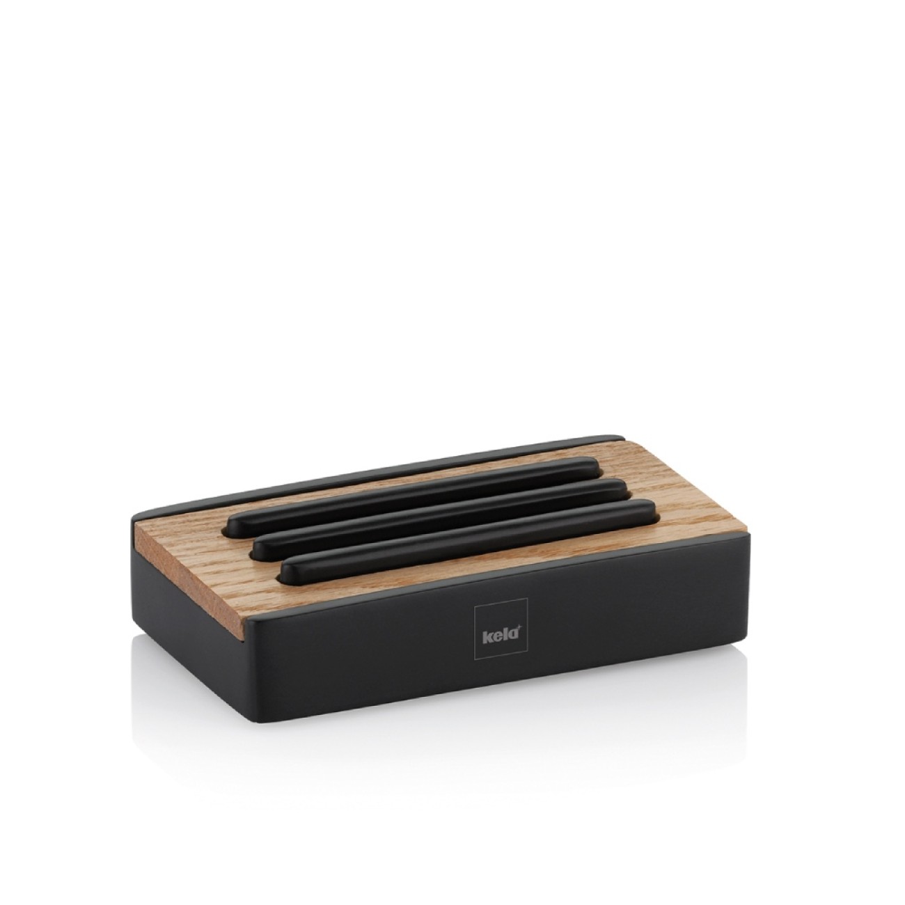 Kela Θήκη σαπουνιού 12x7x3cm σειρά Cube
 Αξεσουάρ Μπάνιου