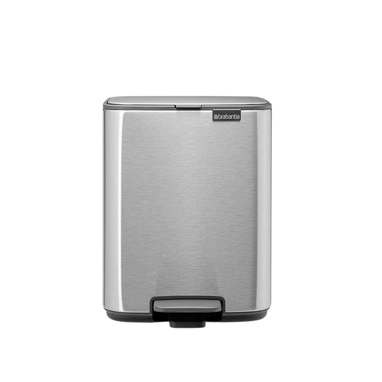 Brabantia Δοχείο Απορριμάτων 7lt Matt Steel Fingerprint Proof σειρά Bo Pedal Κάδοι Απορριμμάτων 