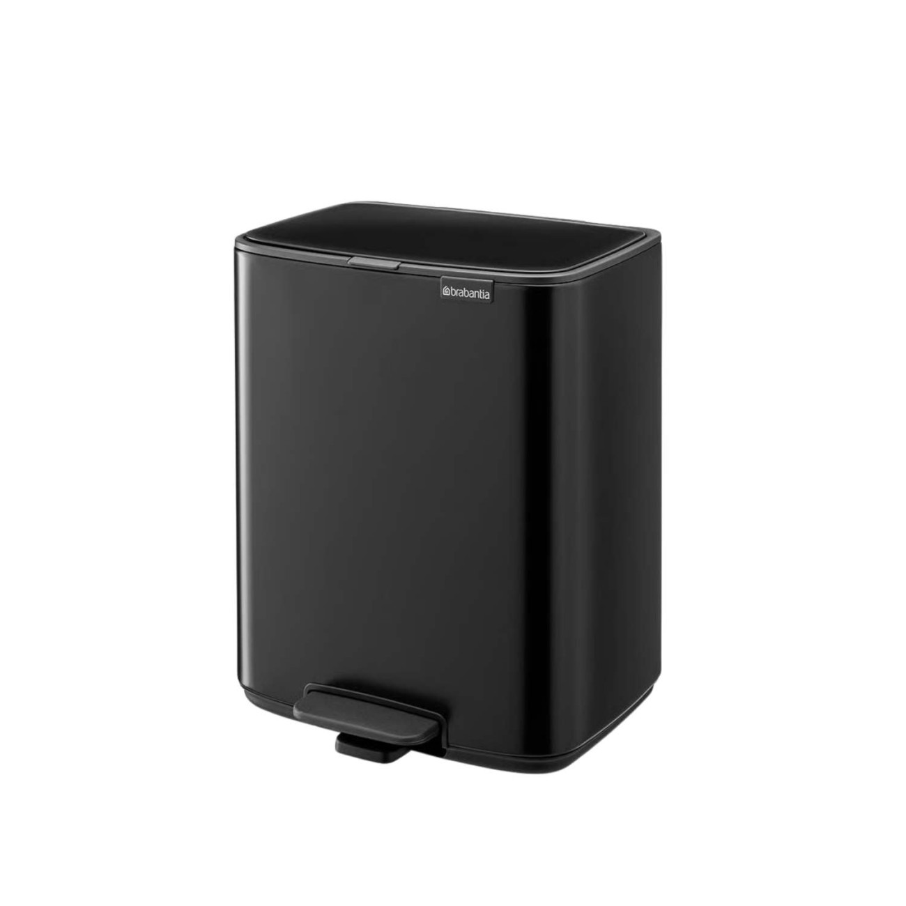 Brabantia Δοχειο Απορριμάτων 12Lt Matt Black σειρά Bo Κάδοι Κουζίνας