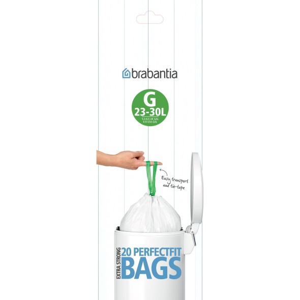 Brabantia Σακούλες για δοχείο απορριμάτων 30 λτ. (20 τεμ.)