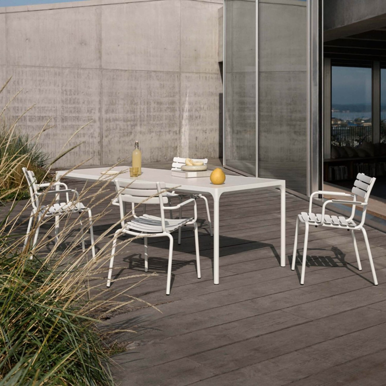 Houe Τραπέζι 160x90x74cm κεραμικό με ατσάλινο σκελετό σειρά FOUR Έπιπλα Κήπου