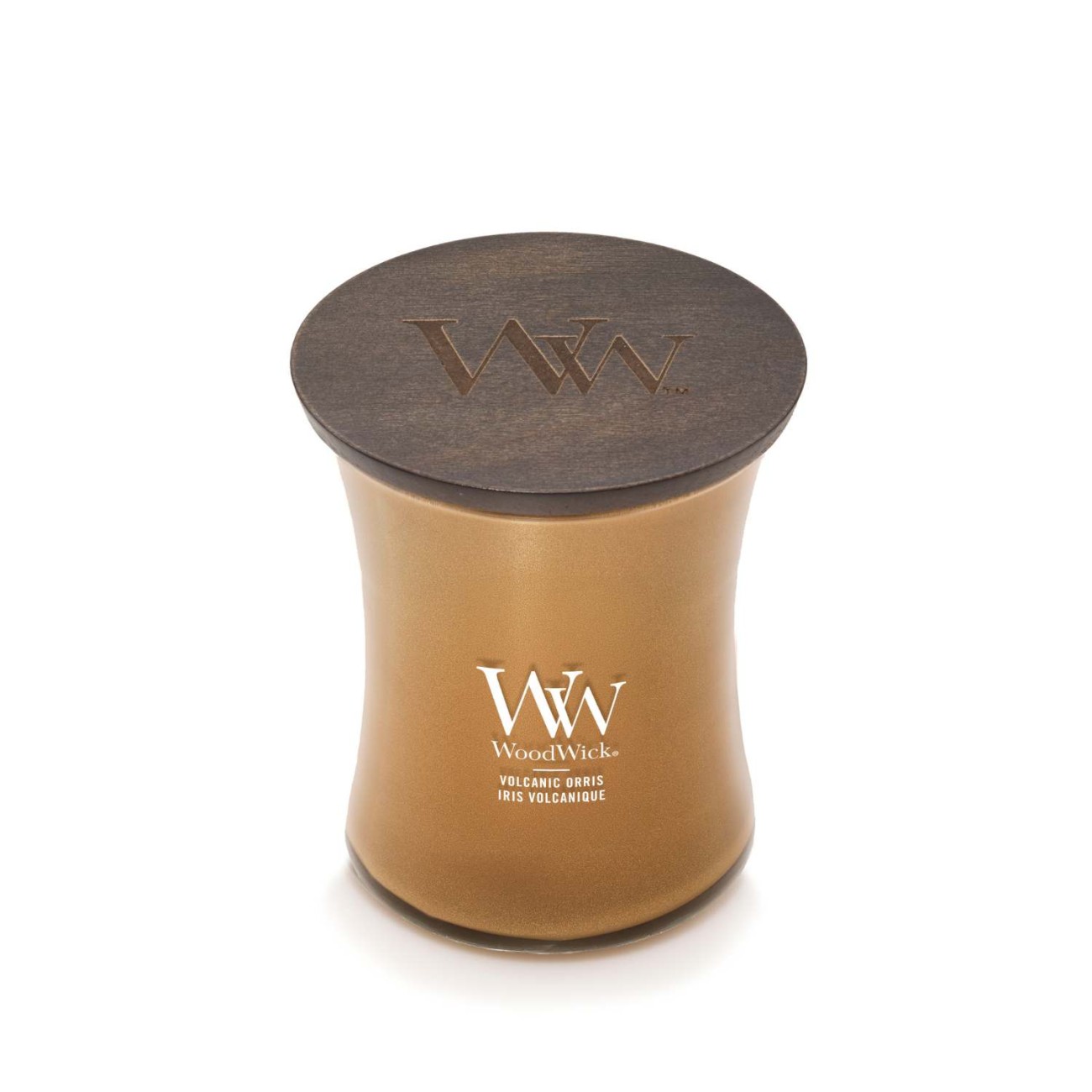 WoodWick Αρωματικό Κερί σε Γυάλινο Δοχείο σειρά Precious Metal Volcanic Orris Αρωματικα Κεριά