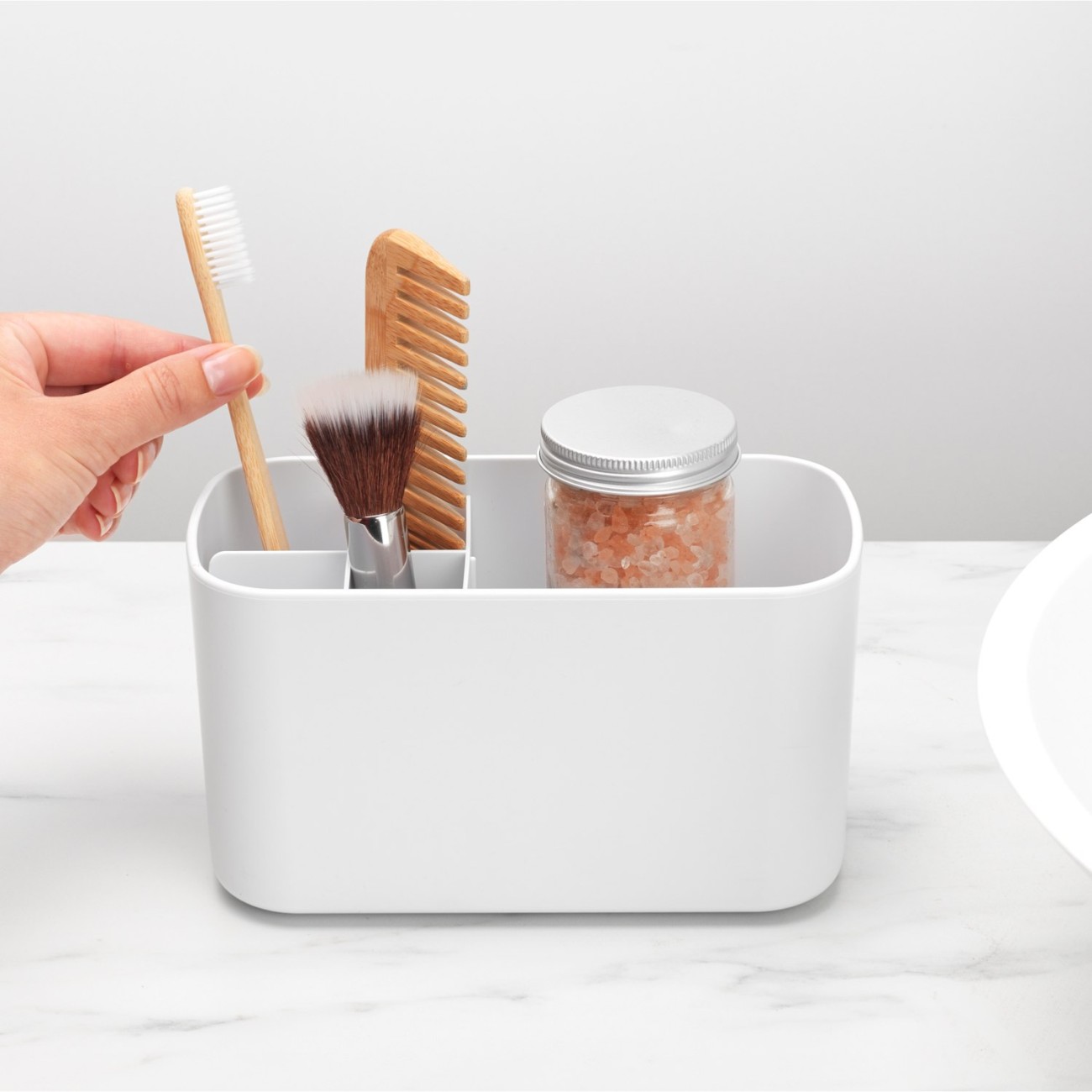 Brabantia Θήκη οργάνωσης μπάνιου White σειρά Renew Αξεσουάρ Μπάνιου