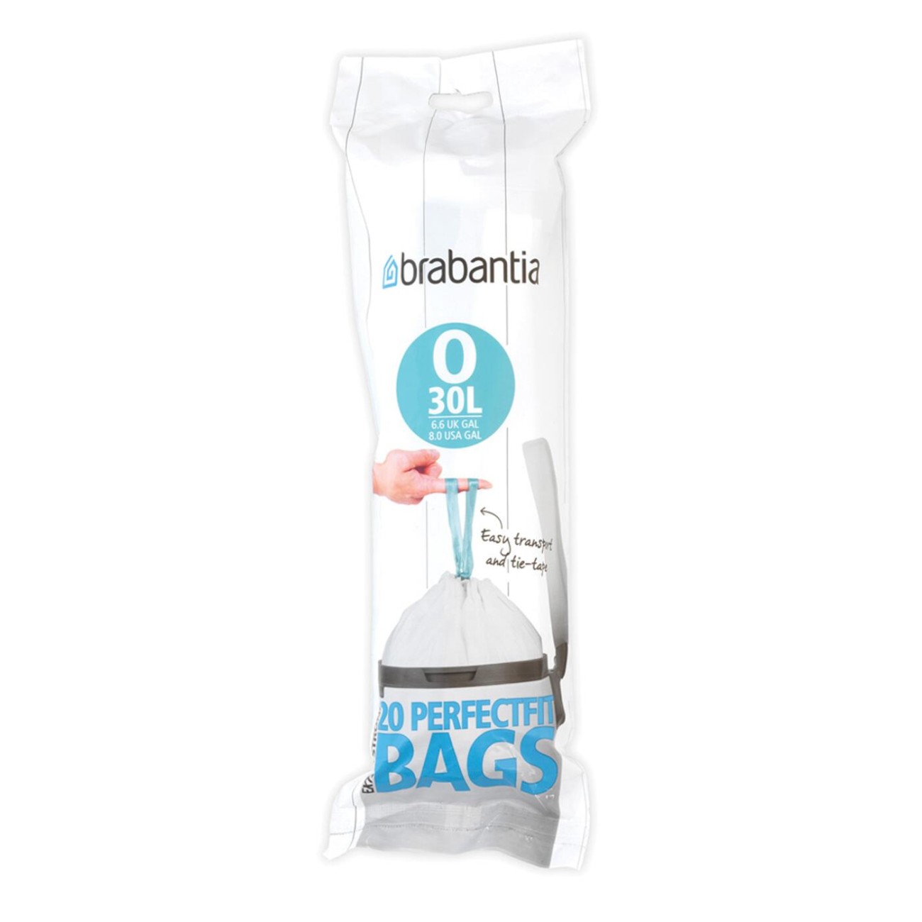 Brabantia Σακούλες Code O 30 λτ. (20 τεμ.) Κάδοι Κουζίνας