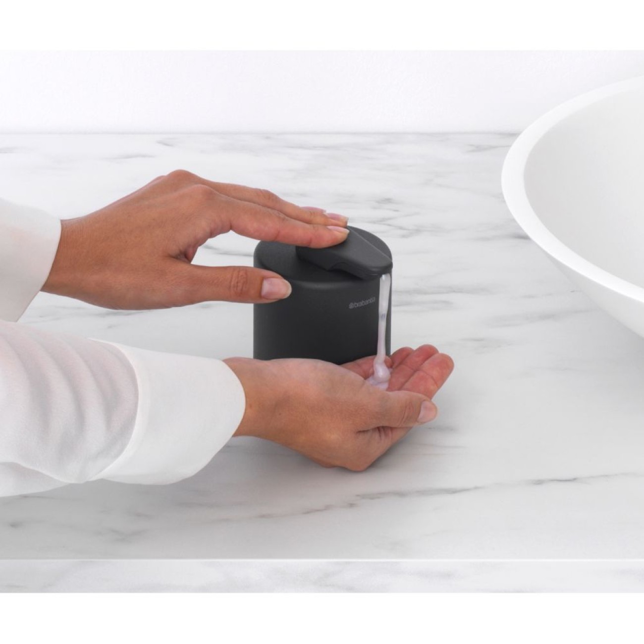 Brabantia Σαπουνοθήκη Dispenser Mineral Infinite Grey σειρά Mindset
 Αξεσουάρ Μπάνιου