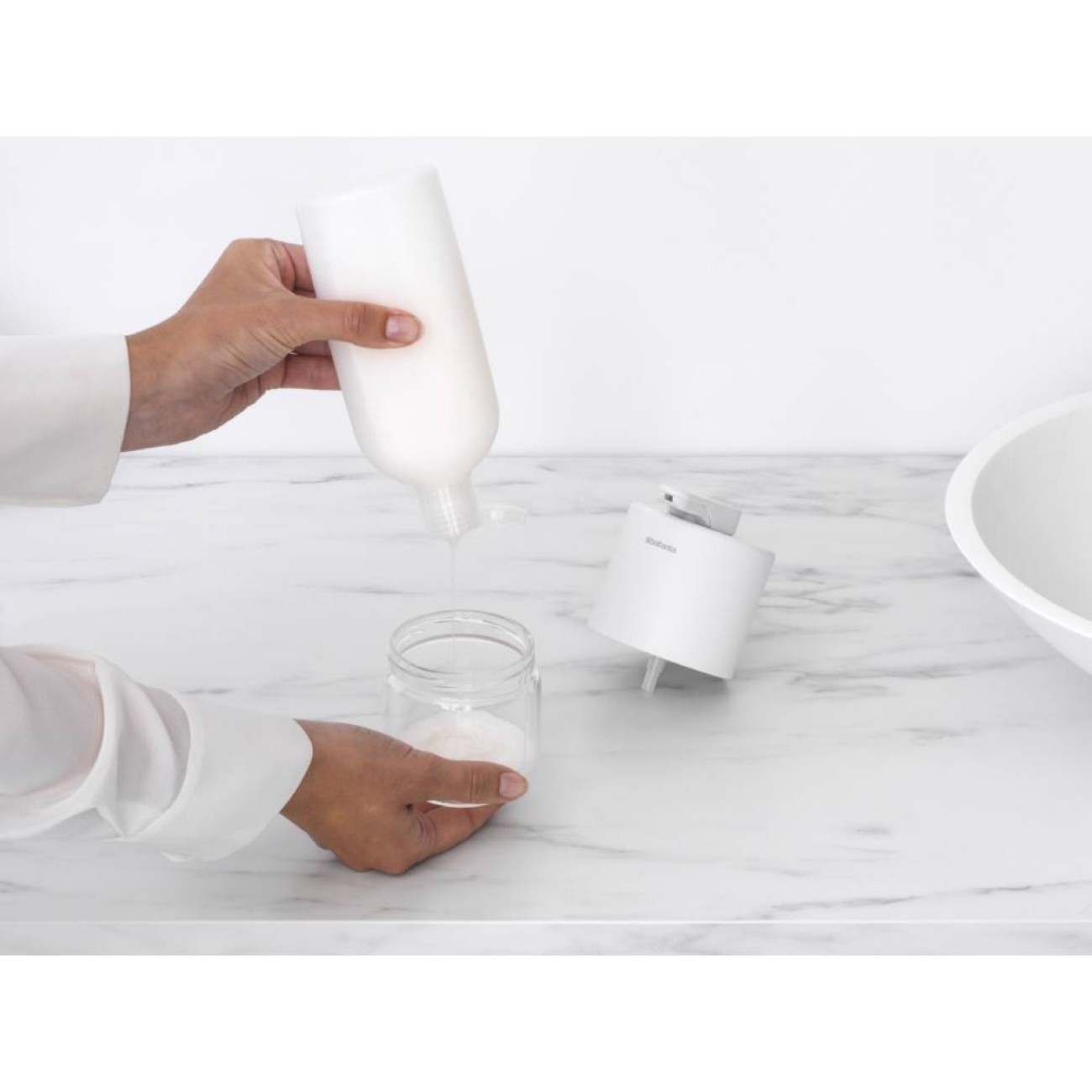 Brabantia Σαπουνοθήκη Dispenser Mineral Fresh White σειρά Mindset
 Αξεσουάρ Μπάνιου