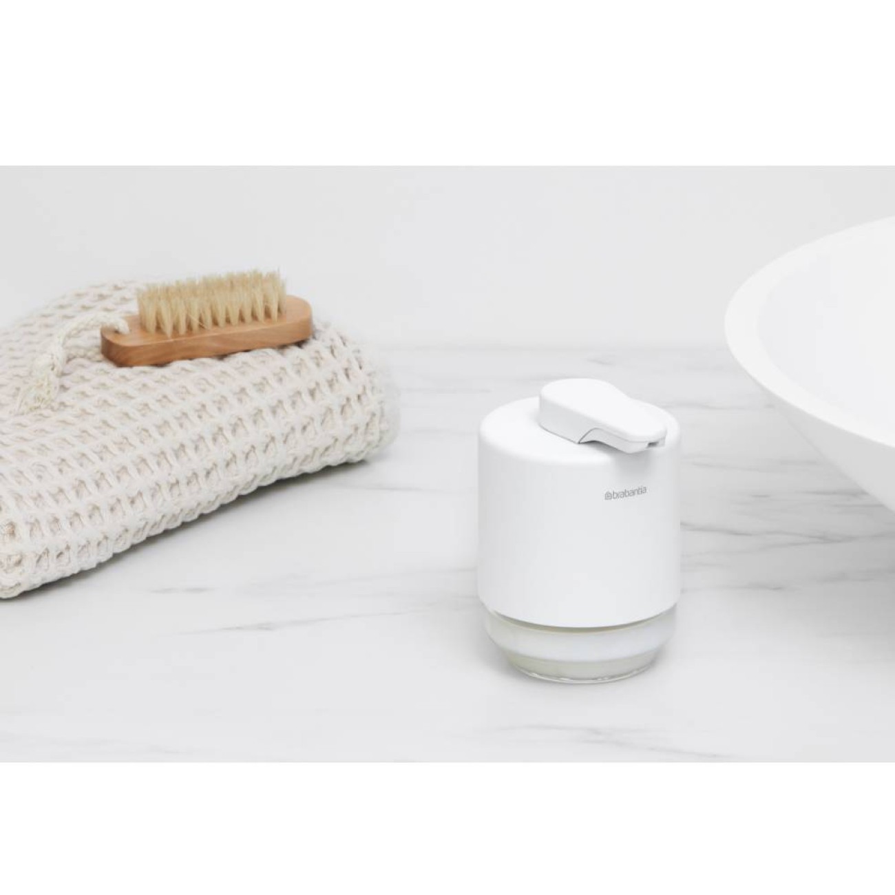 Brabantia Σαπουνοθήκη Dispenser Mineral Fresh White σειρά Mindset
 Αξεσουάρ Μπάνιου