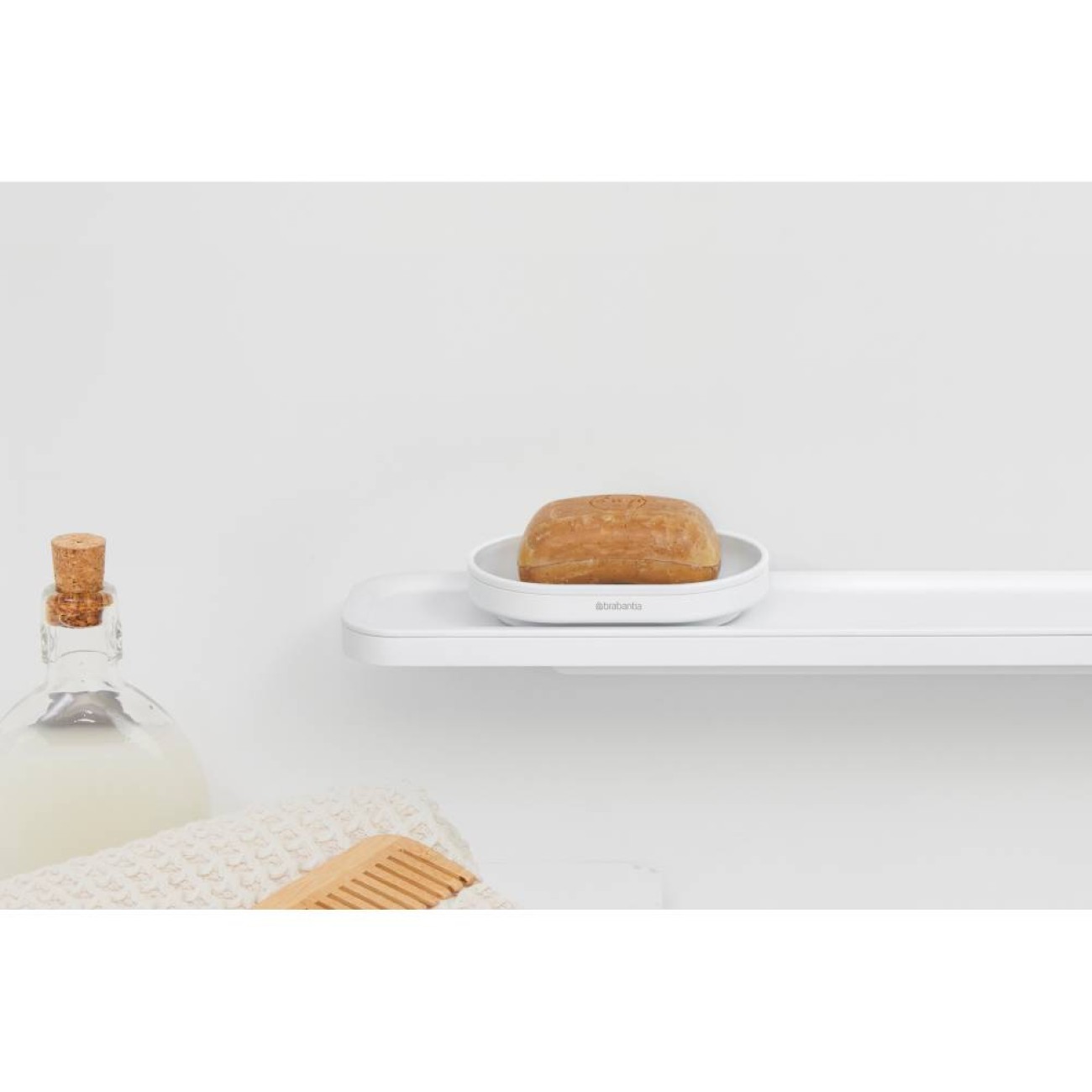 Brabantia Θήκη σαπουνιού Mineral Fresh White σειρά Mindset 
 Αξεσουάρ Μπάνιου