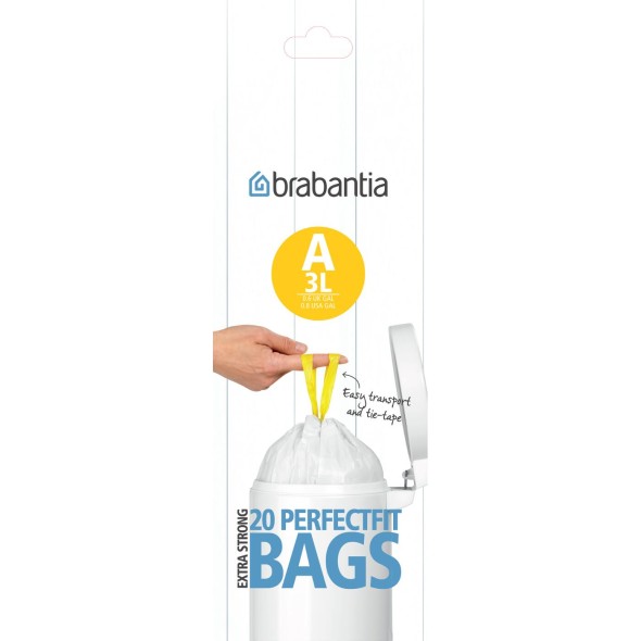 Brabantia Σακούλες για δοχείο απορριμάτων 3 λτ. (20 τεμ.) Brabantia Σακούλες για δοχείο απορριμάτων 3 λτ. (20 τεμ.)