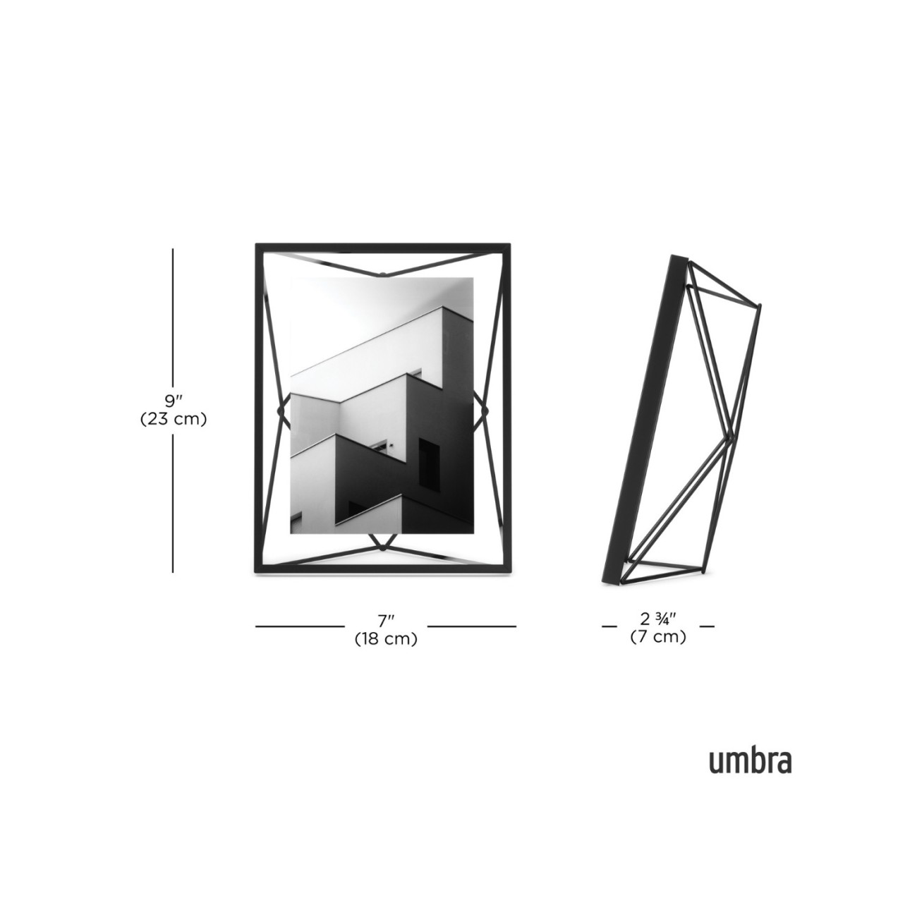 Umbra Φωτογραφοθήκη 13x18cm μαύρο σειρά Prisma Φωτογραφοθήκες (κορνίζες)