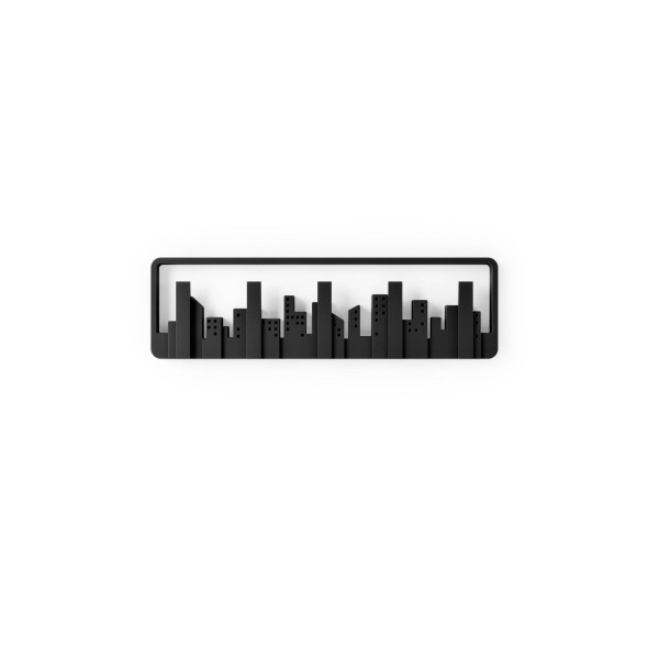 Umbra Κρεμάστρα τοίχου 50cm 5 θέσεων μαύρο σειρά Skyline Umbra Κρεμάστρα τοίχου 50cm 5 θέσεων μαύρο σειρά Skyline